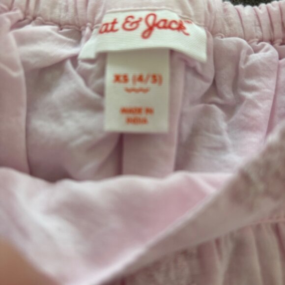 NWT Cat & Jack Flutter Sleeve Embroidered Top Pink Size 4/5 - Picture 3 of 4